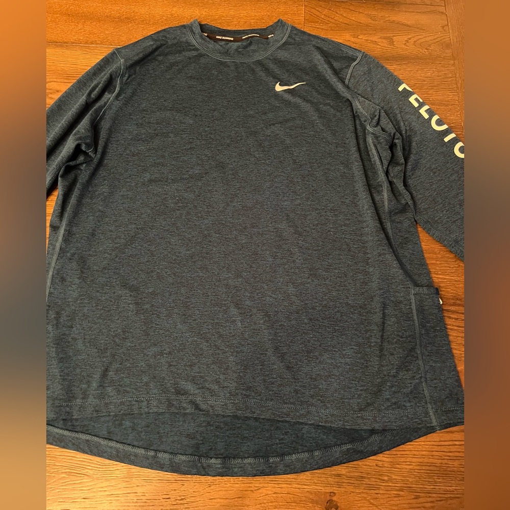 Nike running long sleeve Peloton shirt